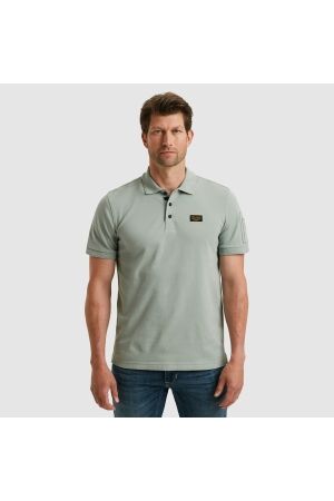 PME Legend PME Legend ppss2508899 short sleeve polo american classic Poloshirts 5226 silver blue