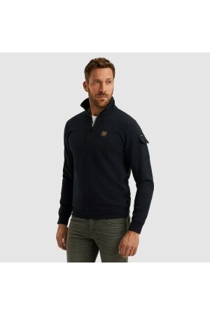 PME Legend PME Legend psw2508423 half zip collar interlock jersey Trui 5281 salute