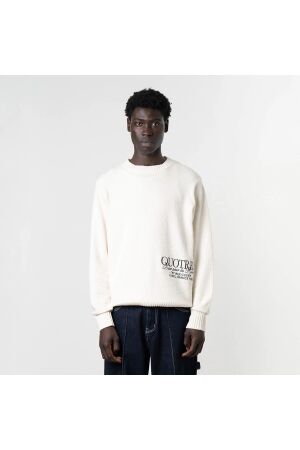Quotrell Quotrell rico knitted crewneck kw006 Trui 9931 ecru