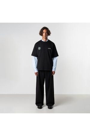 Quotrell Quotrell insignia tee th42542 Print T-shirts 9853 black/moss green