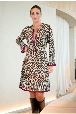 K-Design K-Design b344 jurk met design Jurk p054