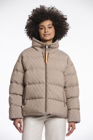 Rino & Pelle Rino & Pelle audry.7002512 structure padded jacket Winterjassen 10868 toffee