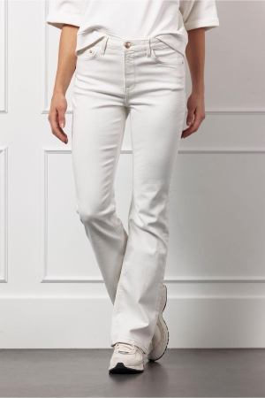 Studio Anneloes Studio Anneloes flair denim trousers 12932 Flare 1100 off white