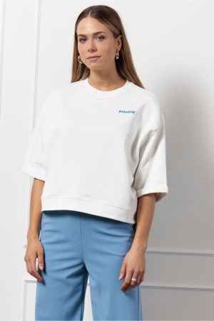 Studio Anneloes Studio Anneloes puck ssl paradise sweat 12943 Sweater 1100 off white