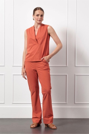 Studio Anneloes Studio Anneloes flair drawstring trousers 12996 Flared 3500 ginger spice