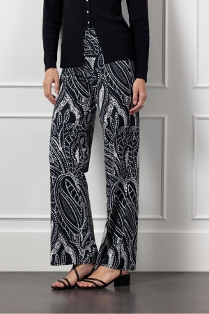 Studio Anneloes Studio Anneloes marilon summer dot trousers 13024 Broek 6917 dark blue/ecru