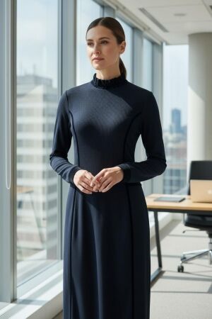 ZIP73 ZIP73 longdress velvet w25/634/01/001 Jurk 001 black