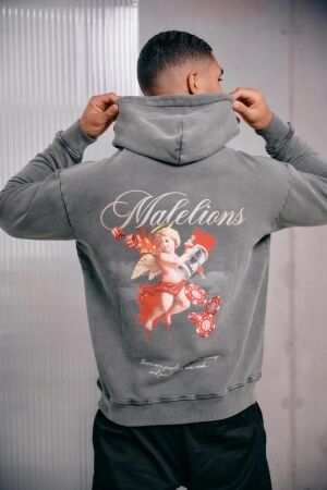 Malelions Malelions angel hoodie mm1-aw25-49 Hoodies 848 acid wash