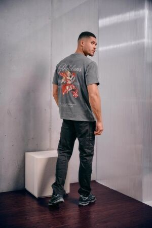 Malelions Malelions playing cards t-shirt mm1-aw25-51 Print T-shirts 848 acid wash