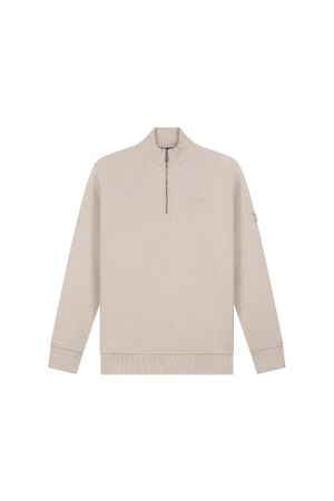 Malelions Malelions turtle half zip sweater mm2-aw25-07 Sweater 099 sand