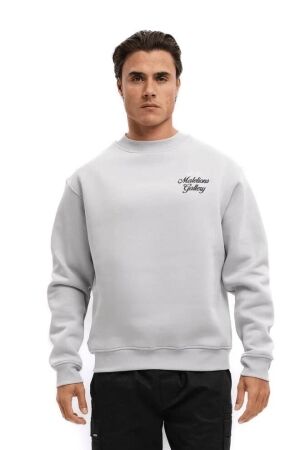 Malelions Malelions gallery sweater mm2-aw25-34 Sweater 691 ocean grey