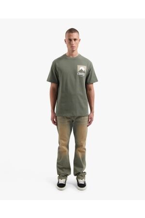 Croyez Homme Croyez Homme slopes t-shirt cr1-fw25-43 Print T-shirts 2401 dusty olive