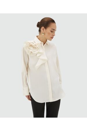 Josh V Josh V brisa jv-2511-0104 Blouse 422 creme white