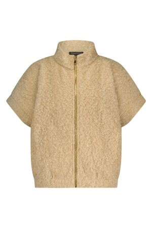 Tramontana Tramontana boucl? short-sleeve jacket q03-18-802 Jackets 002801-camelmelange