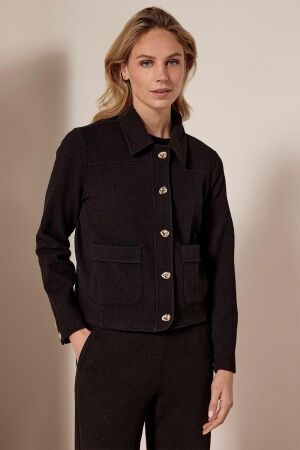 Tramontana Tramontana structured jacket classic collar e01-18-801 Jackets 009000-black
