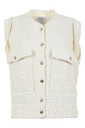 Maicazz Maicazz remi wi25.65.204 Vest offwhite gold