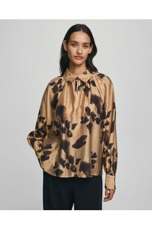 MSCH Copenhagen MSCH Copenhagen mschnilla romina top aop 19463 Blouse iced coffee leo