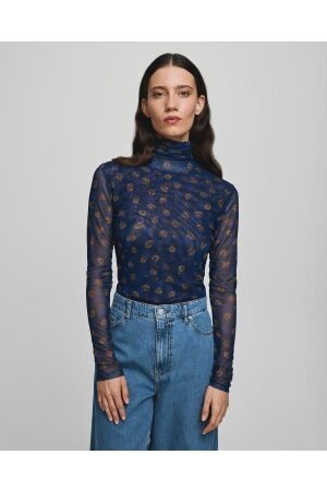 MSCH Copenhagen MSCH Copenhagen mschginie illenora ls top aop 19523 T-shirt Lange mouw mari blue flwr