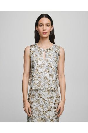 MSCH Copenhagen MSCH Copenhagen mschmagnolia sl top emb 19474 Tops en Singlets silver t coco