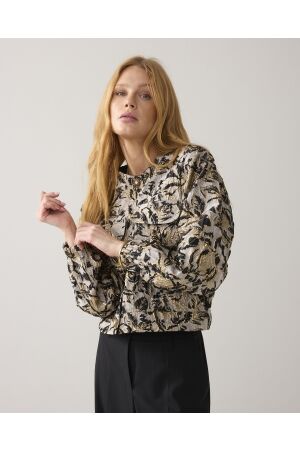 Summum Summum jacket bomber jacquard 1s1250-12317 Jackets 990 black