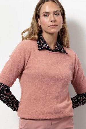 Studio Anneloes Studio Anneloes felica soft pullover 13139 Trui 5400 dusty pink