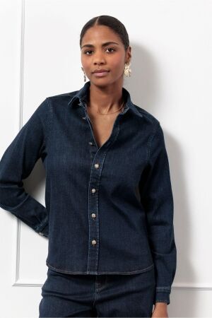 Studio Anneloes Studio Anneloes reyna denim blouse 13226 Blouse 6200 denim blue