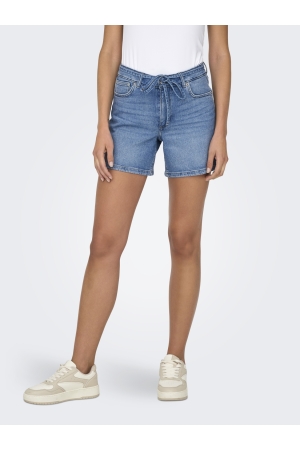 Only Only onlgianna mw belted shorts azg dnm noos Korte broeken medium blue denim