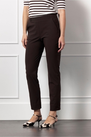 Studio Anneloes Studio Anneloes anne bonded trousers 94819 Broek 8700 espresso