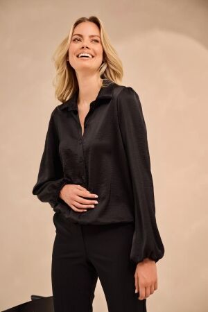 Helena Hart Helena Hart 7678 blouse fara Blouse zwart