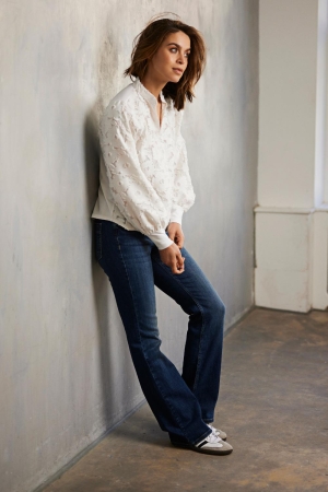 Helena Hart Helena Hart broek flair denim 7620 Flare blue