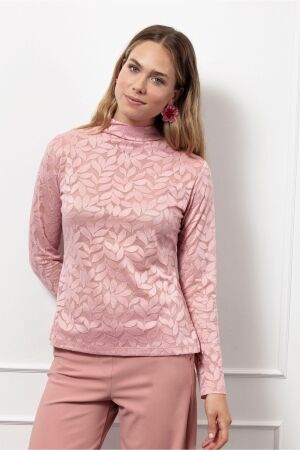 Studio Anneloes Studio Anneloes reagan lace top 13258 T-shirt Lange mouw 5400 dusty pink