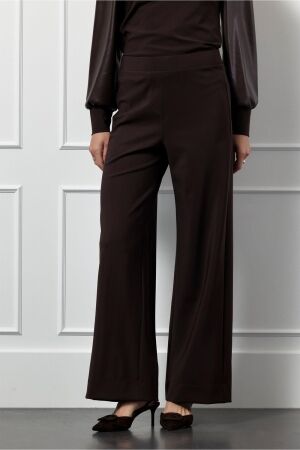 Studio Anneloes Studio Anneloes alex bonded trousers 13279 Broek 8700 espresso