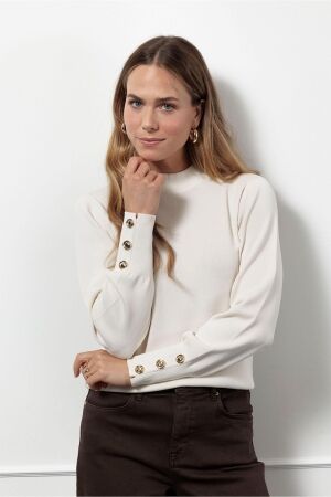 Studio Anneloes Studio Anneloes luna col pullover 13301 Trui 1700 ecru