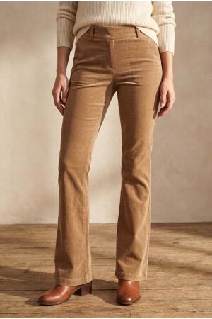 Helena Hart Helena Hart broek flair velvet 7559 Flared camel