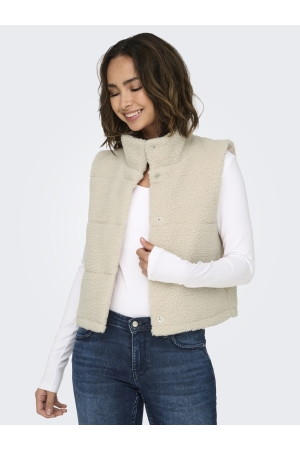 Only Only onlsandra teddy waistcoat life otw noos Gilets pumice stone