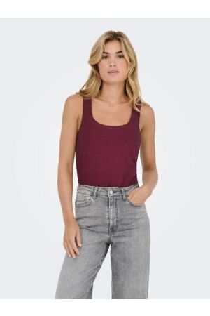 Only Only onlea glitter s/l 2-ways top jrs noos Tops en Singlets chocolate truffle