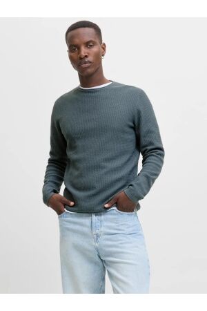 Jack & Jones Jack & Jones jjecooper knit crew neck noos Trui stormy weather