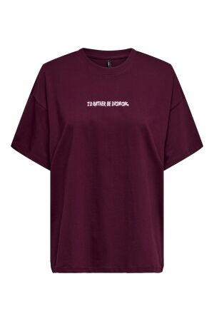 Only Only onlvivvi life s/s lovely top jrs T-shirts zinfandel the shop