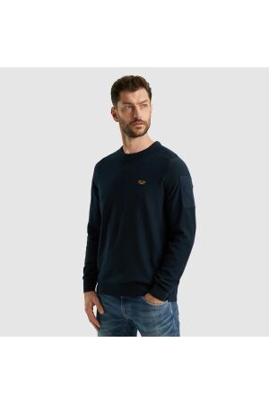 PME Legend PME Legend r-neck american classic singele jersey knit Trui 5073 - sky captain