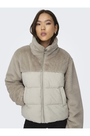Only Only onlwanja fur puffer mix jacket noos otw Winterjassen moonbeam