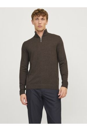 Jack & Jones Jack & Jones jjeemil knit half zip noos Trui mulch twist