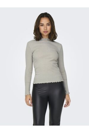 Only Only onlemma ls glitter top jrs noos T-shirt Lange mouw pumice stone silver glitter