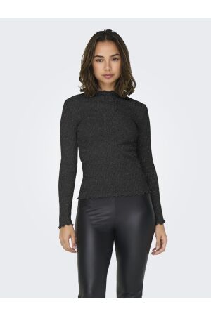Only Only onlemma ls glitter top jrs noos T-shirt Lange mouw black glitter