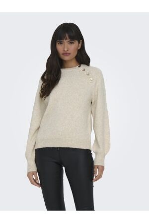 Only Only onlemma life ls button oneck knt noos Trui pumice stone