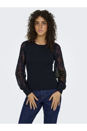 Only Only onlperry life ls mix o-neck knt Trui black
