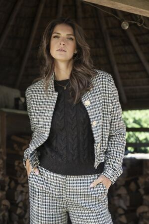 Elvira Casuals Elvira Casuals bomber maud e5 25-011 Jackets 1036 checked green