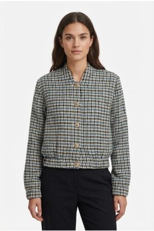 Elvira Casuals Elvira Casuals bomber maud e5 25-011 Jackets 1037 checked blue