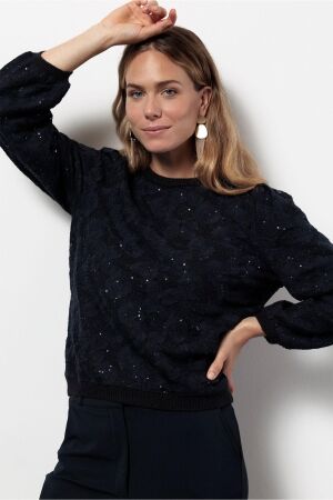 Studio Anneloes Studio Anneloes lica lace pullover 13398 Trui 6900 dark blue