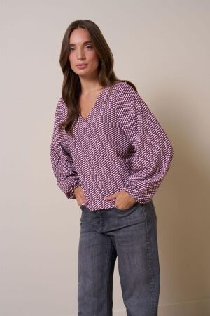 Studio Anneloes Studio Anneloes claudina triangle top 13374 T-shirt Lange mouw 9997 multi color