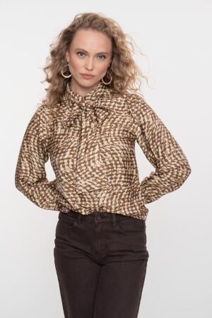 Geisha Geisha blouse 53903-20 Blouse 775 brown/sand